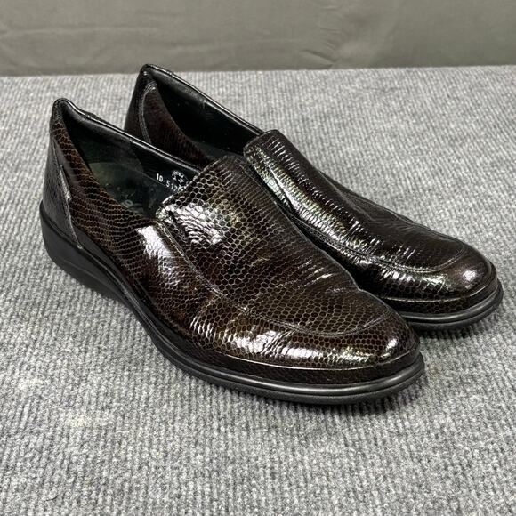 Mephisto Loafers Men 9.5 Air Jet Leather Slip On Snakeskin Preppy Quiet Luxury main image 12